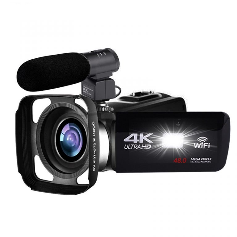 4K Camcorder 48MP Night Vision WiFi Control Digital Camera