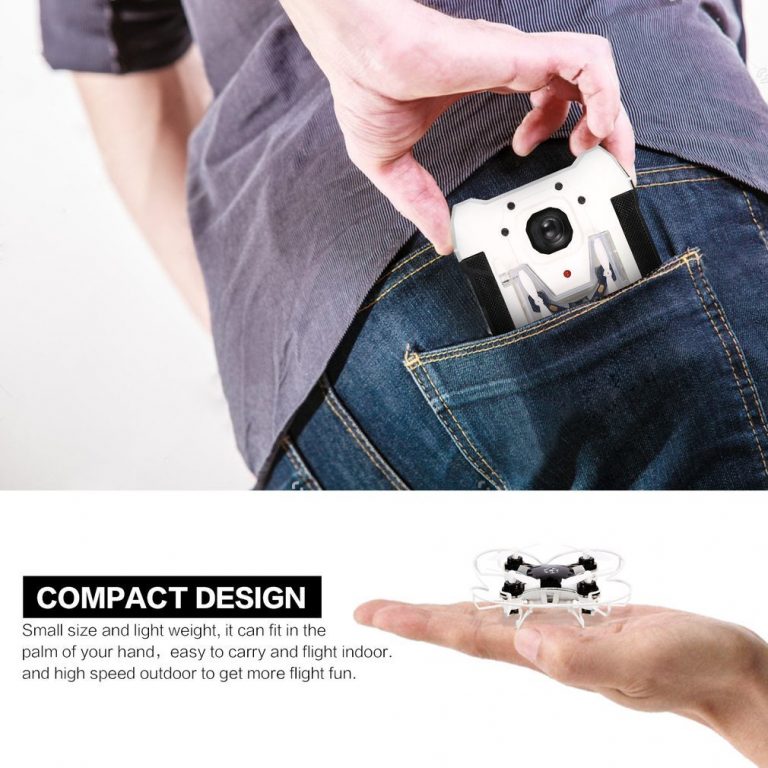 FQ777 124 2.4G 4CH Six-axis Gyro Mini Drone 360 Degree Flip Headless Mode One Key Return RC Pocket Quadcopter RTF with Light 4 Gyro Mini Drone 360 Degree Flip Headless Mode One Key