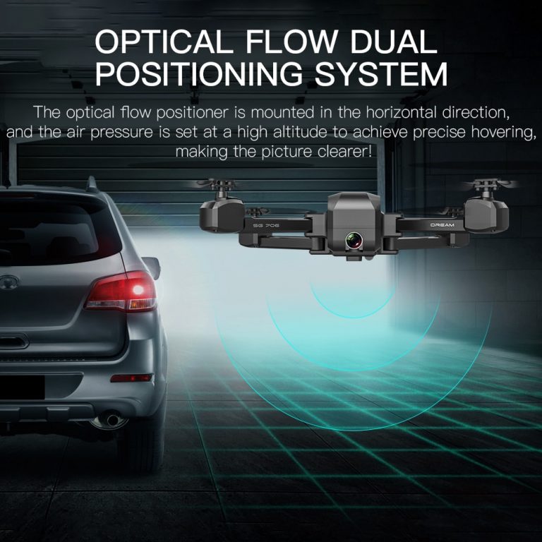 Drone 4K HD Wide Angle Dual Camera WIFI FPV Foldable Optical