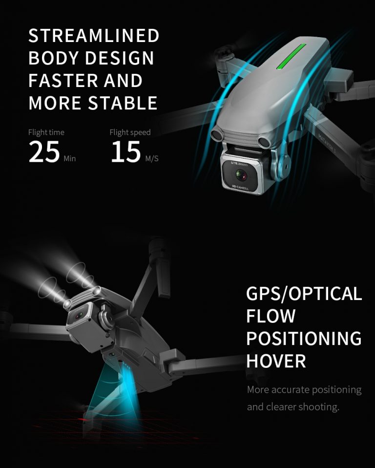 4K HD Camera 5G WIFI FPV Brushless Motor Foldable Selfie Drones