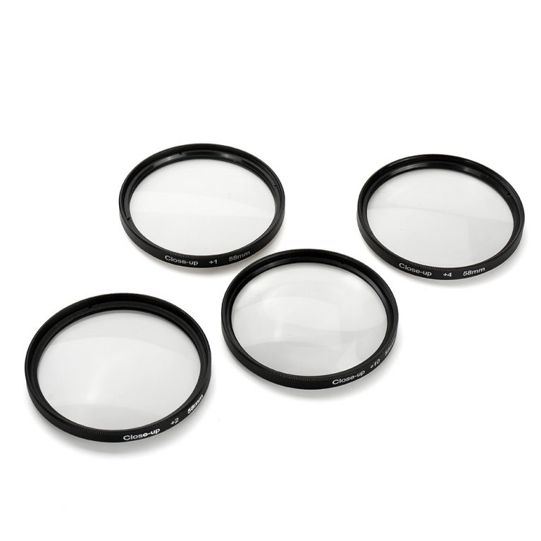 Close-up +1/+2/+4/+10 49/52/55/58/62/67/72/77mm Lens Filter Kit Set for DSLR Camera Lenses