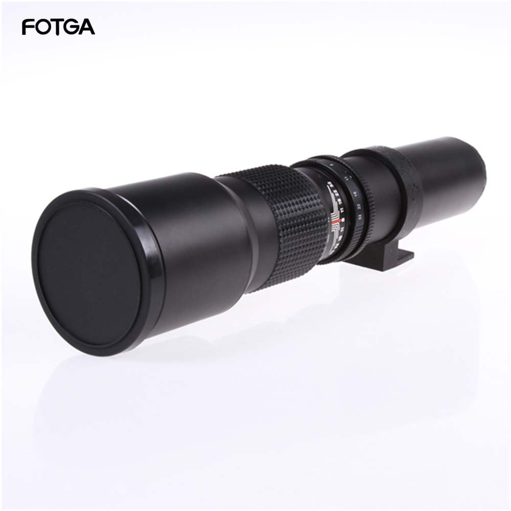 500mm Telephoto F8.0 Manual Zoom Lens with T-Mount Adapter Ring for for Canon Nikon Sony Pentax M4/3 cameras DSLR Lenses