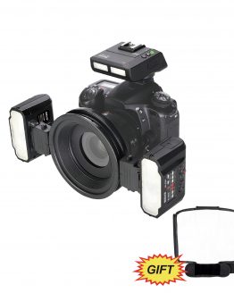 Meike MK-MT24 Macro Twin Lite Speedlight Flash for NikonD3100 D3200 D3300 D3400 D5000 D5300 D5500 D7000 D7100 DSLR Cameras+GIFT