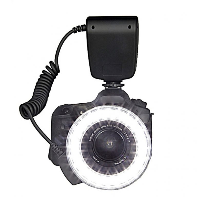 Macro LED Ring Flash Light for Canon, Nikon, and More – Perfect for DSLR Photography