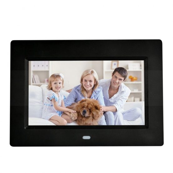 New 7 Inch Led Backlight Hd 1024*600 Full Function Digital Photo Frame Electronic Album Photo Desktop Photo Album Music Video