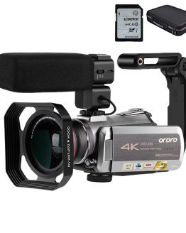 Camcorder 4K Video Camera Filmadora ORDRO AZ50 64X Digital zoom 30FPS Night Vision Videocamara with Microphone Stabilizer