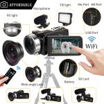 Video Camera 4K 48MP Touch Screen WiFi Live Streaming For Youtube