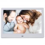 Digital Photo Frame HD 16:9 Crafted Frame with Built in Speaker IPS Screen Digital Picture Frame with Multimedia Player