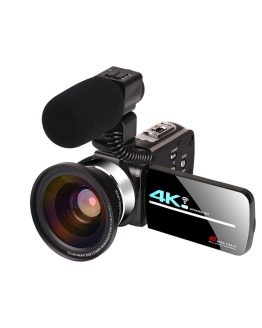 KOMERY 4K Video camcorder 48MP WIFI Live Streaming Vlogging For Youbute Landscape Touch Screen Night Vision Digital Zoom Camera
