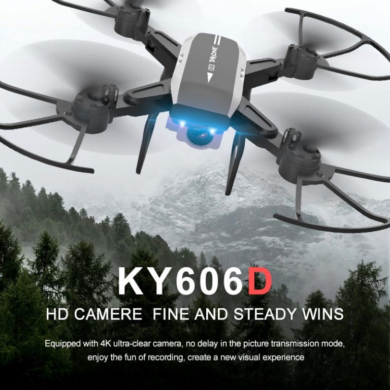KY606D Drone FPV RC Drone 4k Camera 1080 HD Aerial Video