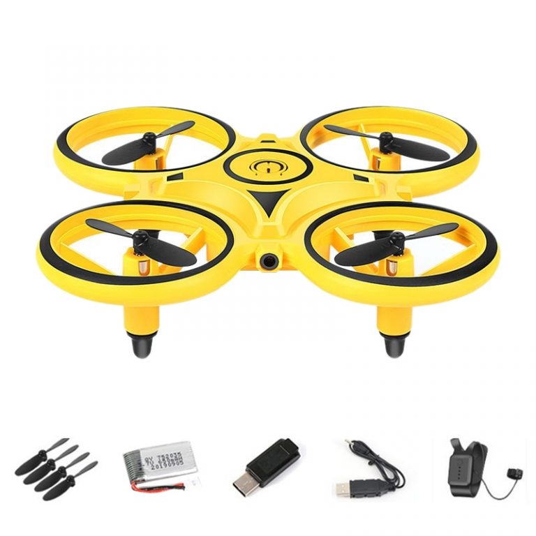2.4G Gravity Sensor Infrared Induction Hand Watch Controlled Altitude Hold Drone,Yellow 2.4G Gravity Sensor Infrared Induction Hand Watch Controlled Altitude Hold Drone,Yellow