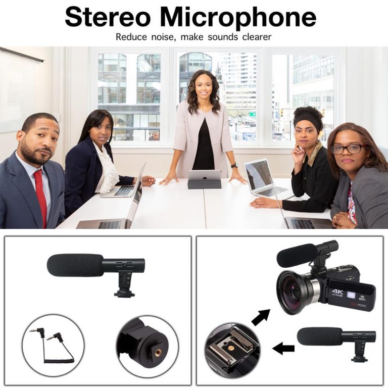 Real WIFI 4K-48MP Video Camera 18X Digital Zoom Recorder Camcorder Touch Screen Vlogging Camera For Youbute With Mic
