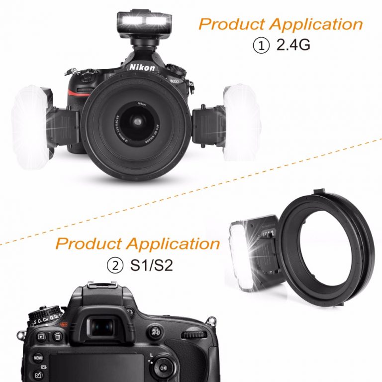 Meike MK-MT24 Macro Twin Lite Speedlight Flash for NikonD3100 D3200 D3300 D3400 D5000 D5300 D5500 D7000 D7100 DSLR Cameras+GIFT 4 Macro Twin Lite Speedlight Flash for Nikon D3100 D3200