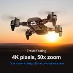 Foldable Professional Drone with Camera 4K HD WiFi FPV Video Live Wide Angle Optical Flow RC Quadcopter Helicopter Toy