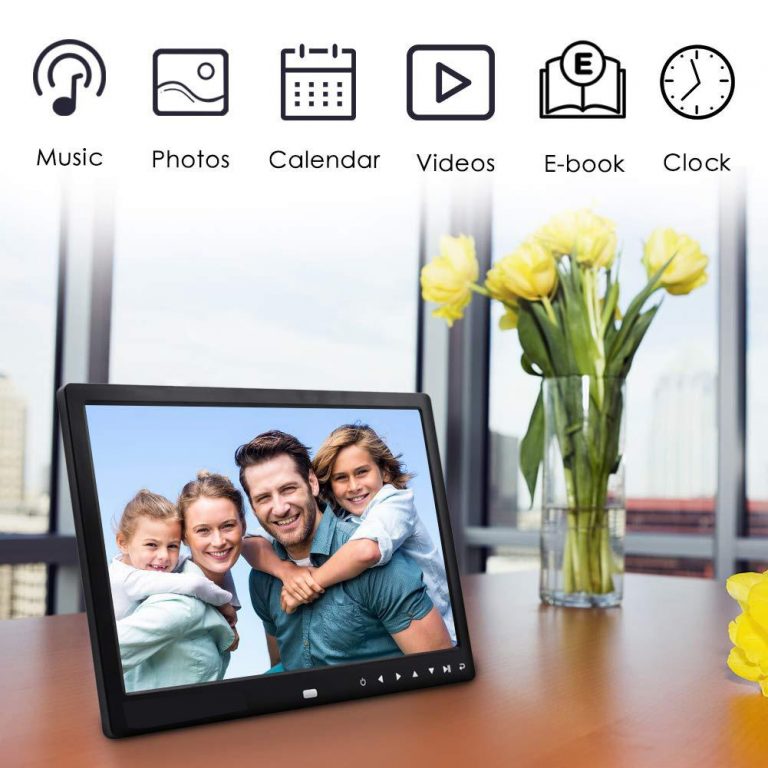 1080P HD Digital Photo Frame Remote Control Support