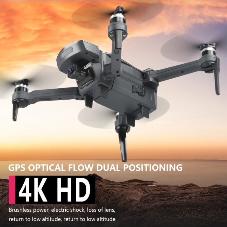 Brushless Motor 4k Gps Drone Dual Camera Foldable Kit Follow Me