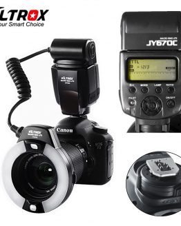 Viltrox JY-670C DSLR Camera photo LED TTL Macro Ring Lite Flash Speedlite Light for Canon 1300D 800D 77D 5D Mark IV 7D II 6D 80D