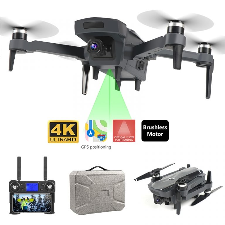 Brushless Motor 4k Gps Drone Dual Camera Foldable Kit Follow Me