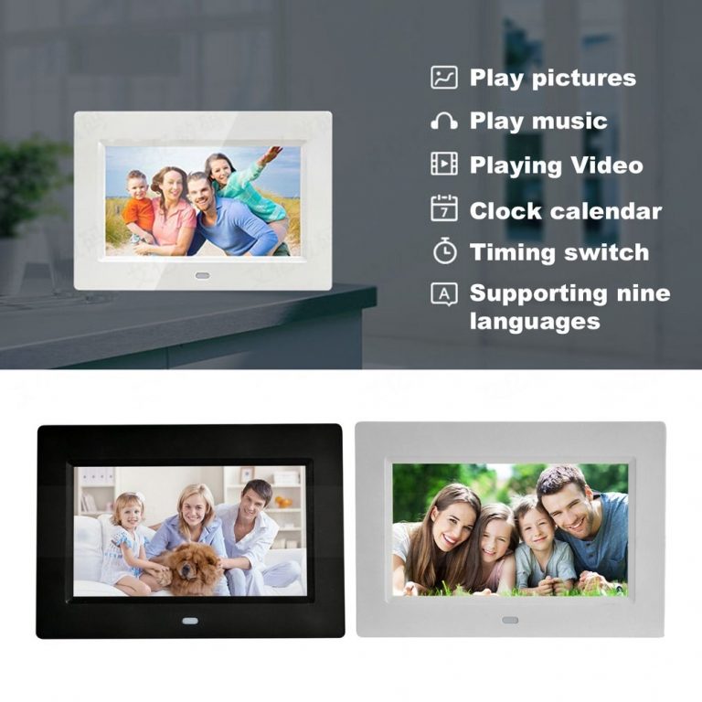 7 Inch Led Backlight Hd Full Function Digital Photo Frame Electronic Album Photo Desktop Photo Album Music Video 2 7-Inch HD LED Digital Photo Frame – A Timeless Way to Relive Your Memories