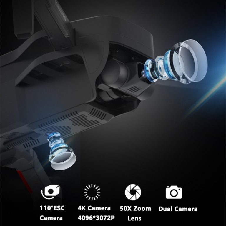 PRO GPS Drone With 2-axis Anti-shake Self-stabilizing Gimbal WiFi FPV 4K