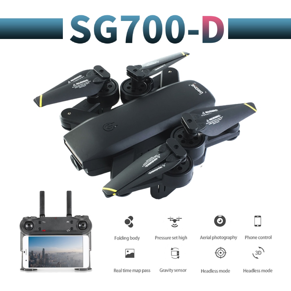 SG700-D profissional camera drone 720p/1080p 4k HD WiFi FPV Brush motor propeller Long Battery air RC dron Quadcopter