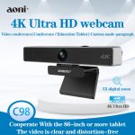 Aoni C98 4K HD Webcam For Video Conference streaming Recording