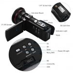 ORDRO HDV-AE8 4K 30MP 16X WiFi Digital Video Camera 3Inch