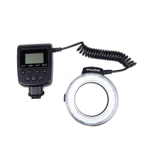 FULL-Macro LED Ring Flash Light for Canon Olympus Panasonic DSLR Camera