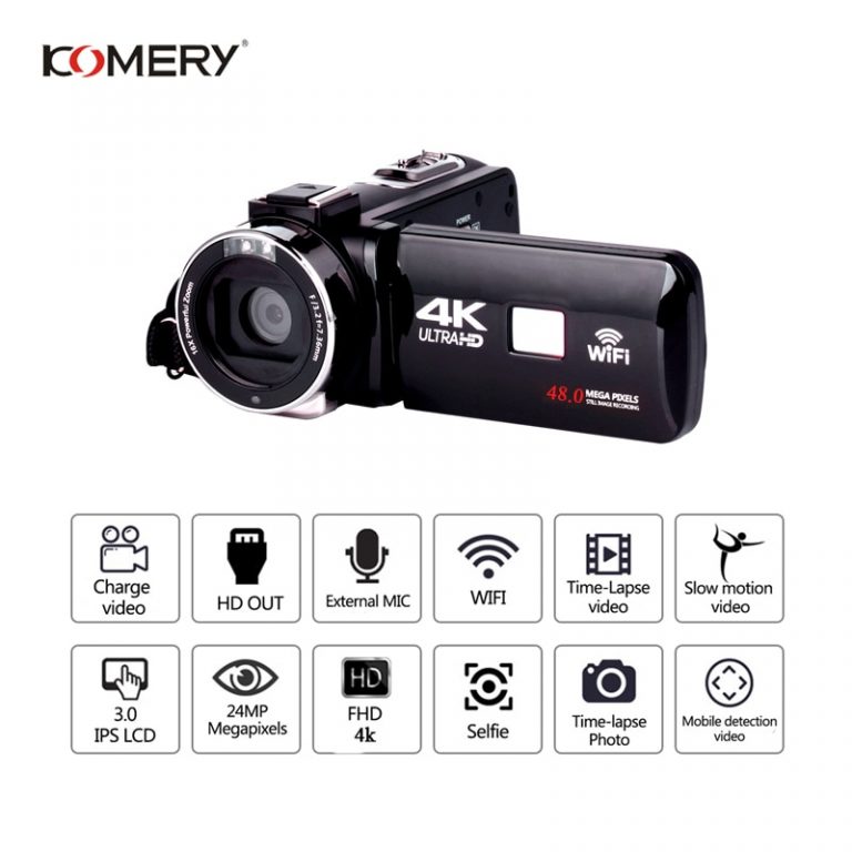 Real WIFI 4K-48MP Video Camera 18X Digital Zoom Recorder Camcorder Touch Screen Vlogging Camera For Youbute With Mic