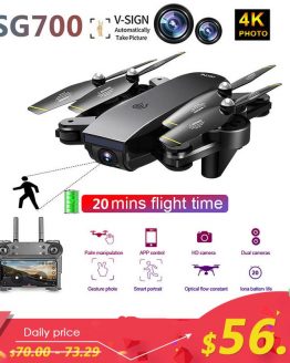 SG700 Upgraded Foldable RC 4K Drone Profissional WIFI FPV Dual Camera Drone Follow Mode APP Control Quadcopter For Gift Toy Dron