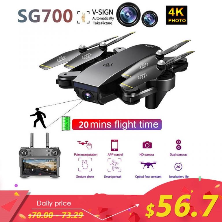 WIFI FPV Dual Camera Drone Follow Mode