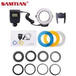 Macro Flash LED Ring Speedlight For Canon Nikon Olympus Sony DSLR Cameras