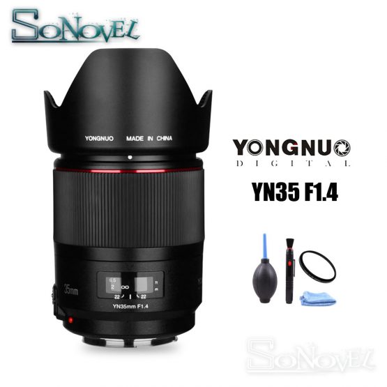 YONGNUO YN35mm F1.4 Wide-Angle Prime Lens Full Frame Lense for Canon DSLR Camera 70D 80D 5D3 MARK II 5D2 5D4 800D 200D 7D2 6D 5D