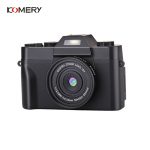 KOMERY 4K Digital Camera with Flip Screen – Perfect for WiFi Selfies and HD Video Recording 📸✨