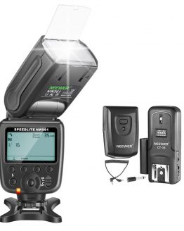Neewer NW-561 GN38 Manual LCD Display Speedlite Flash Kit for Canon Nikon and Other DSLR Cameras, Includes: NW561 Flash+Trigger