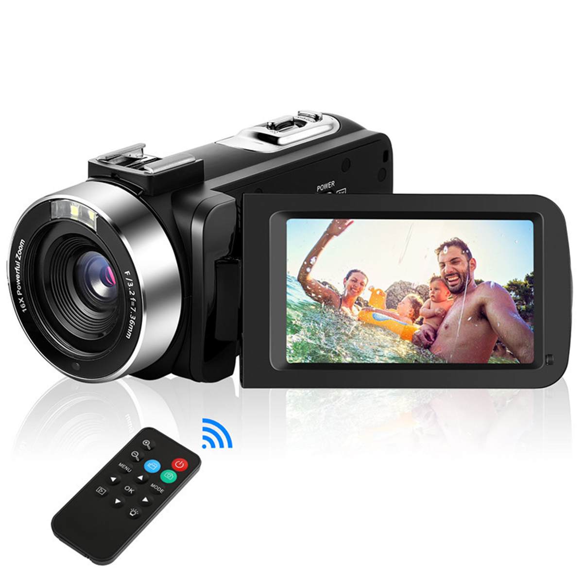 30 MP Professional 4K HD Camcorder Video Camera Night Vision 3.0 Inch HD Touch Screen Camera 18X Digital Zoom Camera With Mic