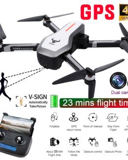 New Portable RC Drone GPS 5G WIFI FPV 4K Ultra HD Wide Angle Dual Camera Brushless Selfie Foldable Drone 4K Quadcopter Dron