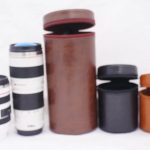 Leather Camera Lens Case Bag Cover for Canon DSLR Lenses