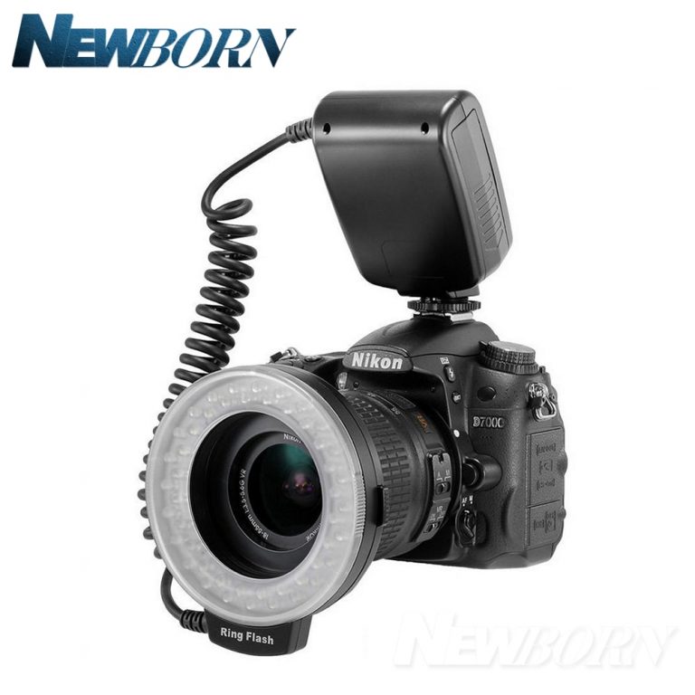 Macro LED Ring Flash Bundle with 8 Adapter Ring