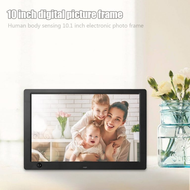 Simple Digital Photo Frame 10 inch LED IPS Screen Electronic Album Picture Music Video Human Induction Electronic Album Picture