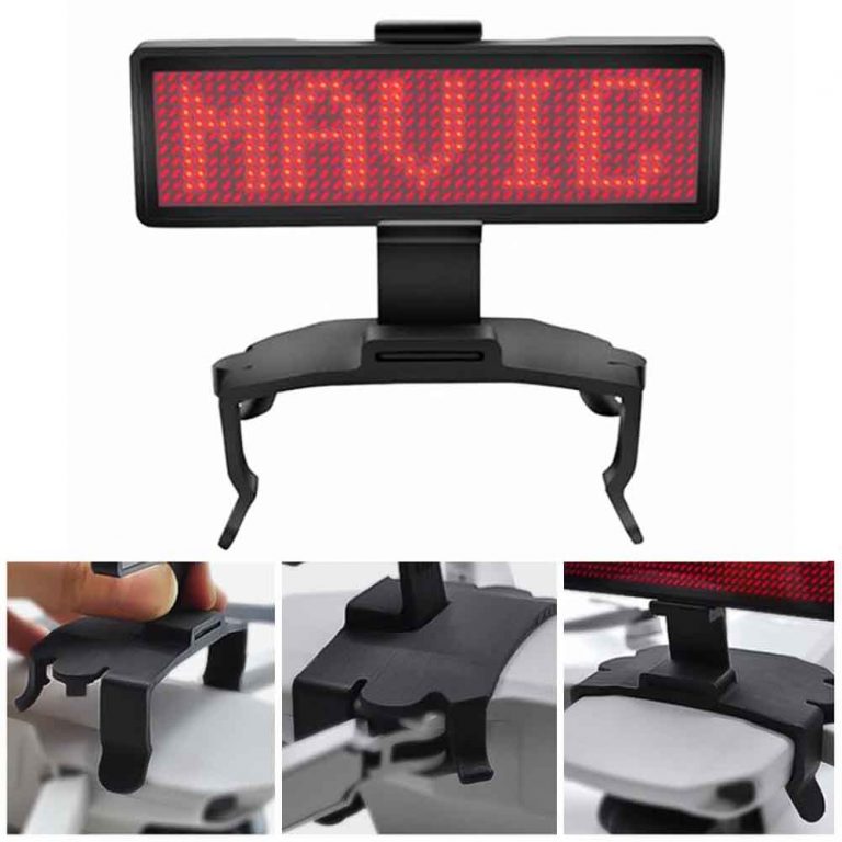 Drone Accessory Portable DIY Advertising Drop Resistance Graphic LED Display Screen With Holder Mount Outdoor For DJI Mavic Mini LED display screen for DJI Mavic Mini drone, perfect for outdoor events and advertising, with Bluetooth control and long battery life