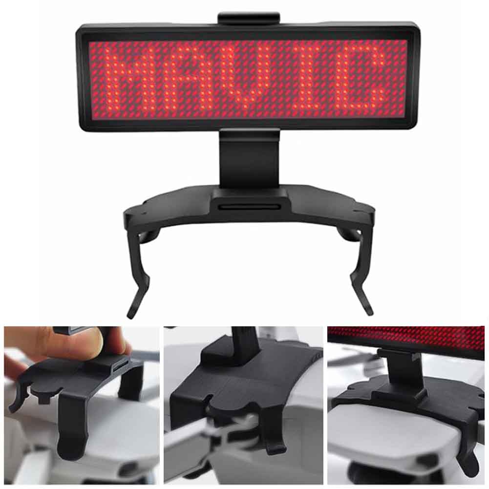 Drone Accessory Portable DIY Advertising Drop Resistance Graphic LED Display Screen With Holder Mount Outdoor For DJI Mavic Mini