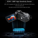 Ordro HDR-AC3 Digital Video Camera DVR 4K 120 FPS