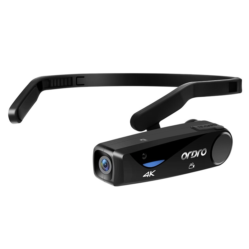 ORDRO EP6 4K 25fps Full HD Wearable Video Cameras CMOS Sensor Wide Angle Lens Mini Cam 1080P Digital Camcorder Vlog Camera