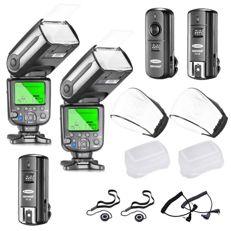 Neewer NW565EX E-TTL Slave Flash Speedlite Kit for Canon DSLR Camera,include TTL Flash+2.4G Wireless Trigger+Soft&Hard Diffuser 1 Slave Flash Speedlite Kit for Canon DSLR Camera