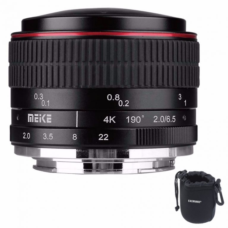 MEIKE MK-6.5mm F2.0 Fisheye Lens Fixed Focus Lens EF-M Mount