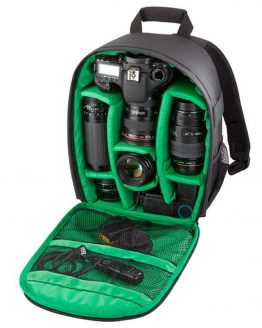 INDEPMAN Camera Bag Backpack Shockproof Waterproof Digital Camera Case for SLR DSLR Camera,Lenses and Accessories (Black with