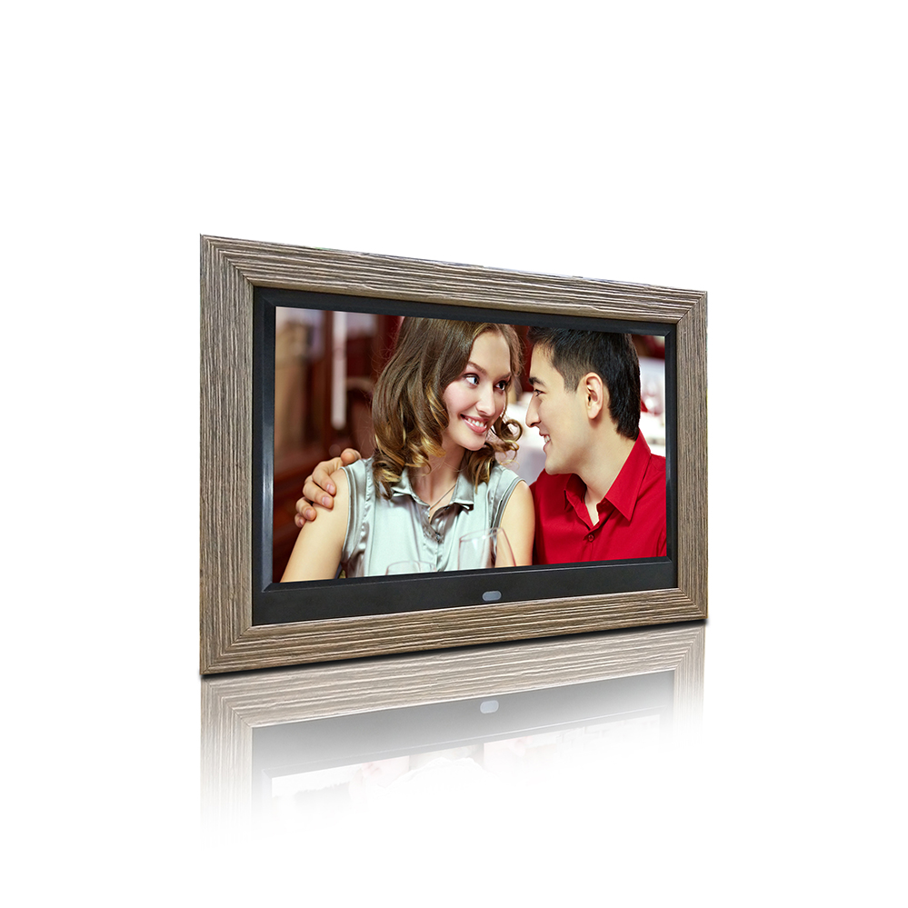 10 inch wooden frame advertising digital photo frame digital photo album autoplay picture video support 1080P