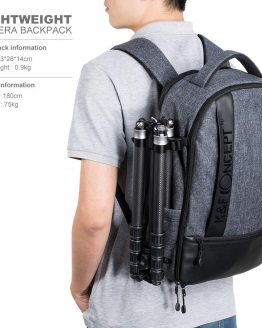 K&F Concept Professional Camera Backpack Large Capacity Waterproof Photography Bag for DSLR Cameras,15” Laptop,Tripod,Lenses