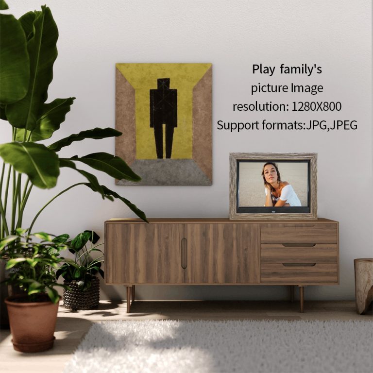 10 inch wooden frame advertising digital photo frame digital photo album